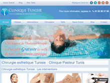 Tablet Screenshot of clinique-esthetique-tunisie.net